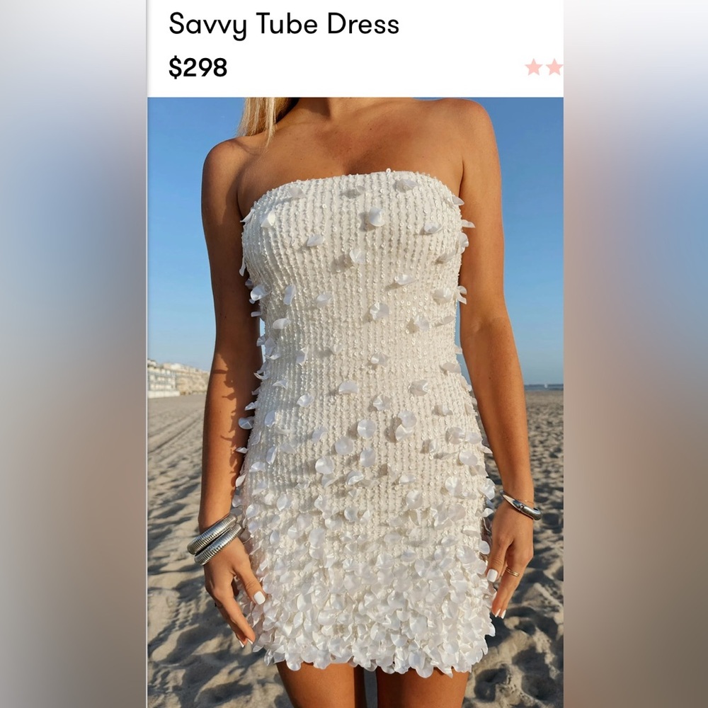 Show Me Your Mumu - Savvy Tube Dress - strapless mini with shell embellishments
